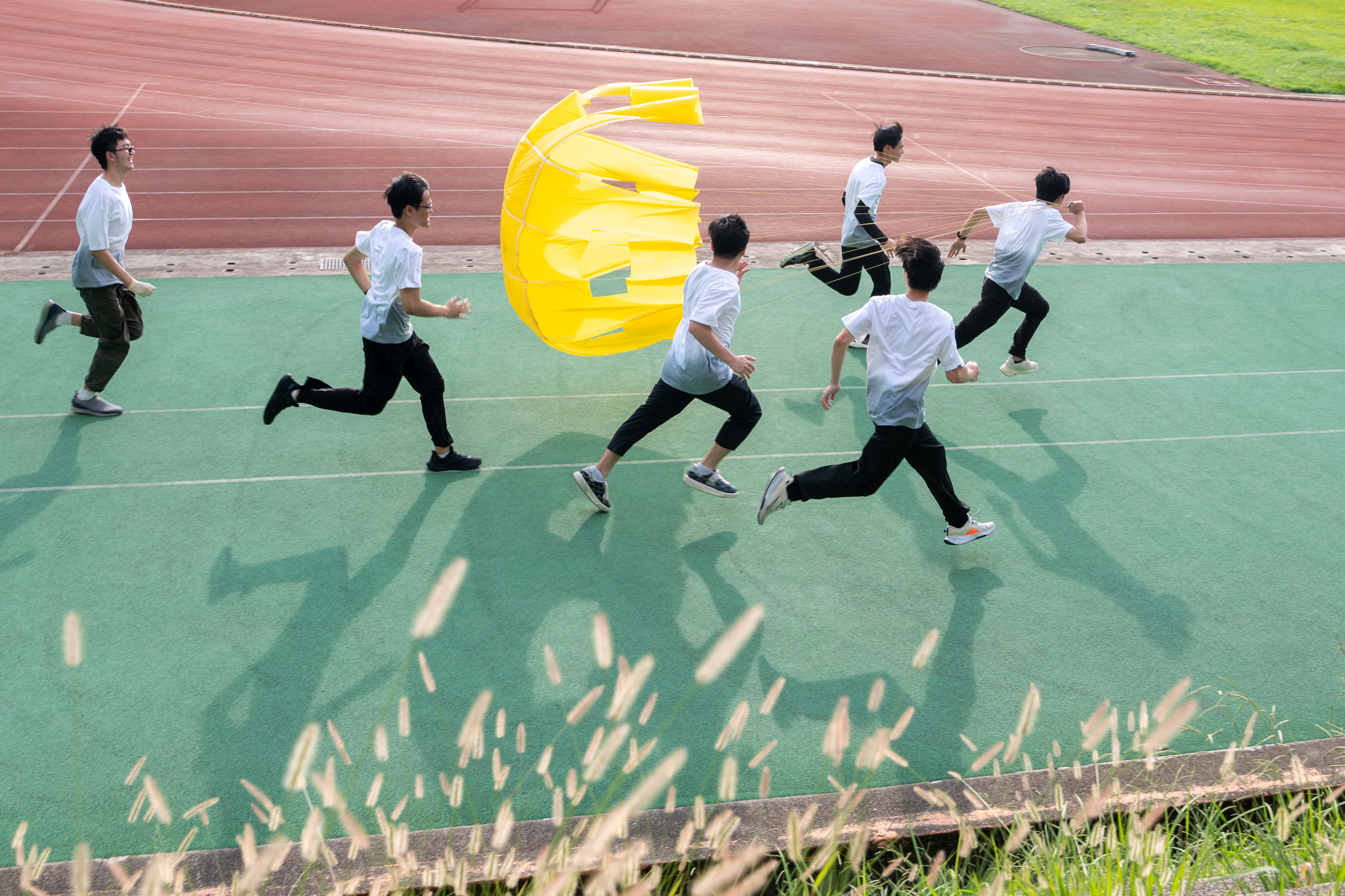 這次的台灣盃火箭競賽,讓更多同學有機會靠近自己的火箭夢。(攝影/謝佩穎)