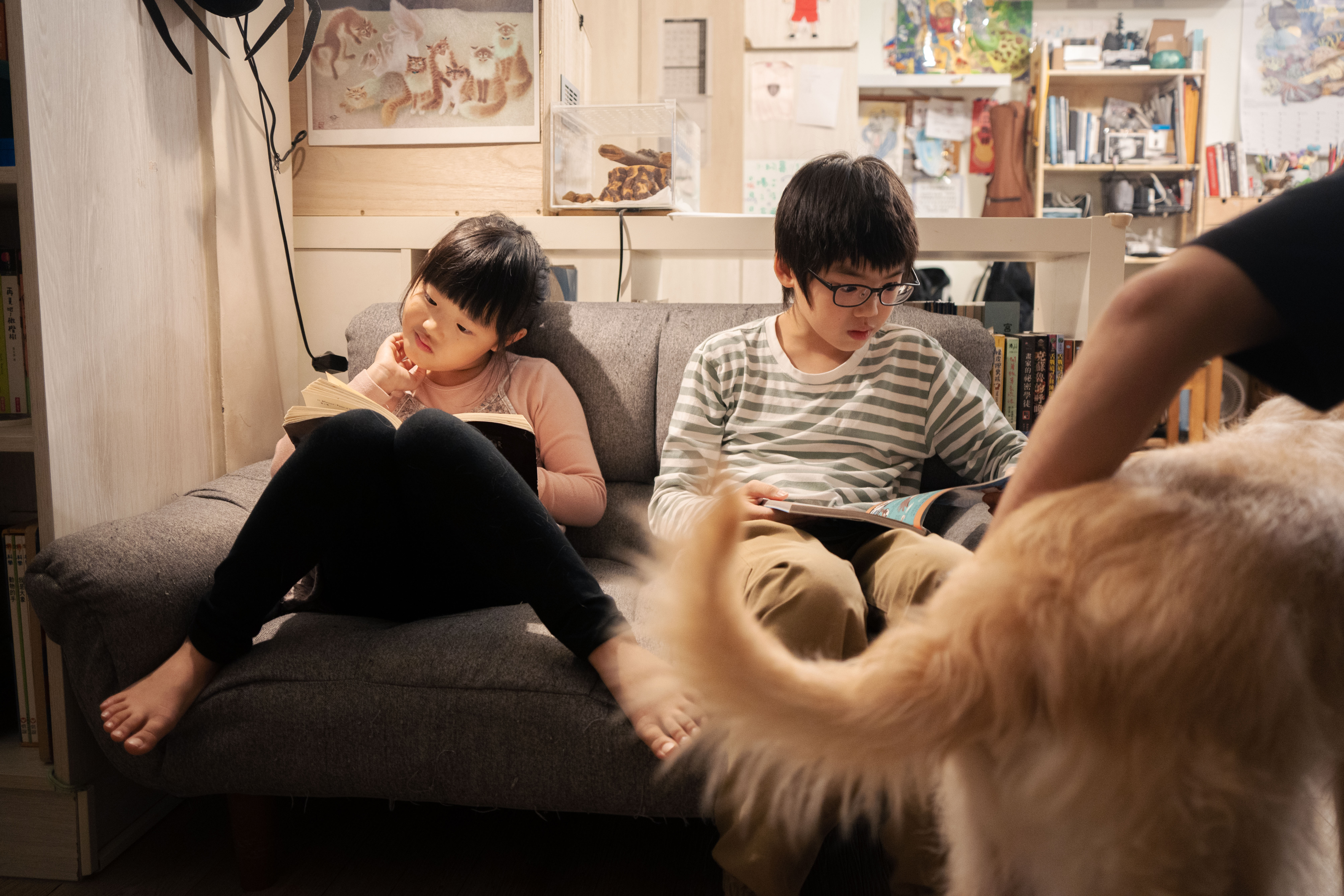 對於兄妹倆來說,孩子要跟誰姓都可以,是一件很自然的事情。(攝影/王崴漢)