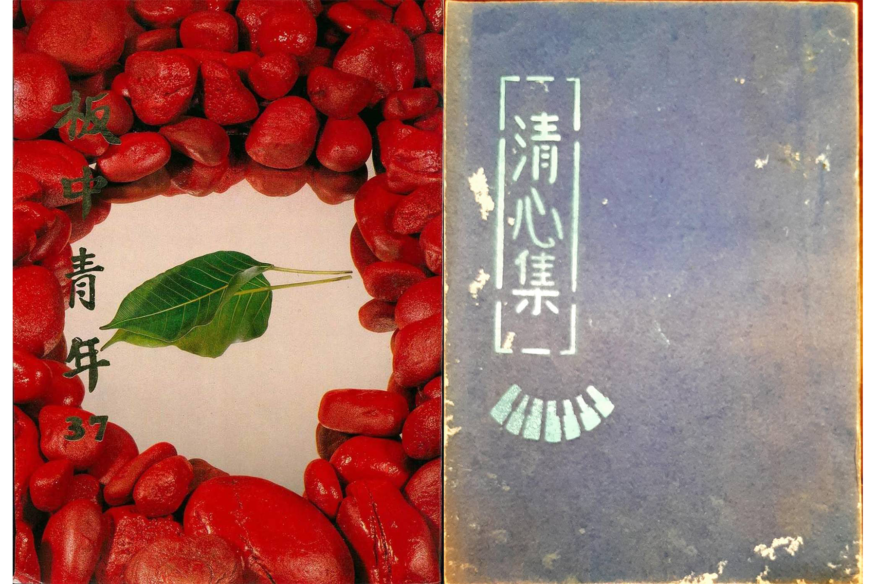 何榮幸高二時參與校刊編輯,完成《板中青年》第37期(左圖)。校刊社被迫解散後,他與同學另策劃《清心集》(右圖)。(照片提供/何榮幸)