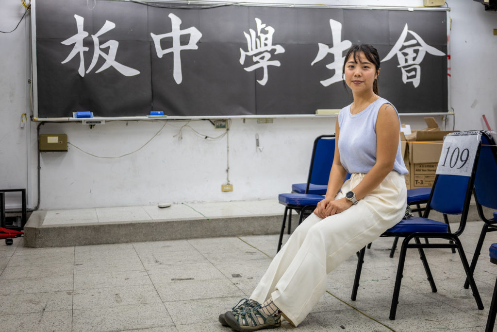 是否開放班聯會幹部直選,是楊婷雅任內班聯會討論的重要議題之一,成為板中班聯會走向學生會的轉捩點。(攝影/蔡昕翰)