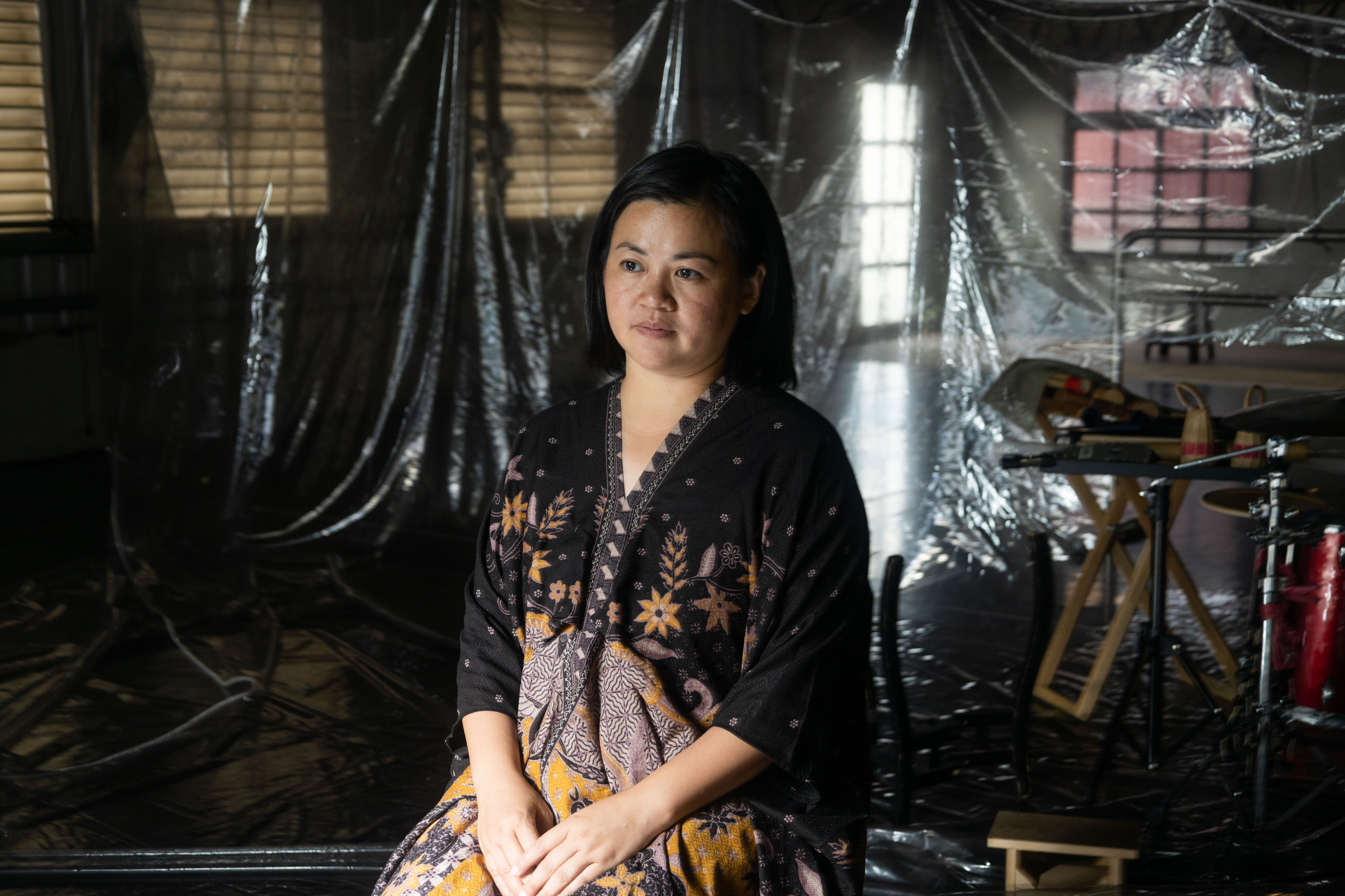 林宜瑾常從庶民的肢體中發展舞蹈動作，以台灣元素和民眾對話。（攝影／蔡昕翰）