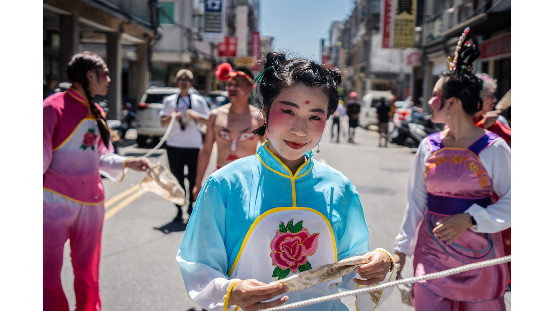 藝陣後浦打花草表演成員。
