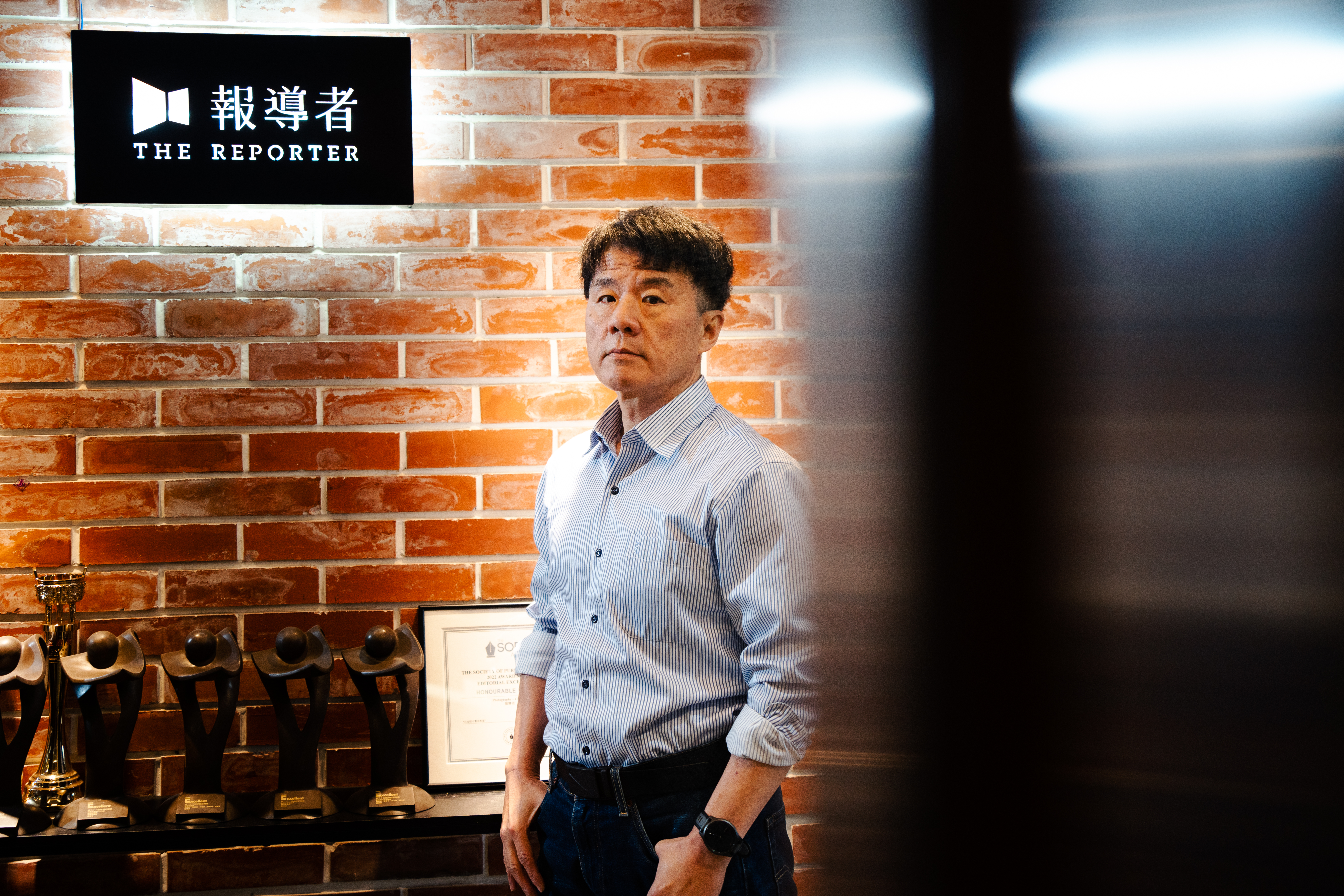 何榮幸2015年創辦《報導者》,是台灣第一個由公益基金會成立的非營利網路媒體。(攝影/王崴漢)