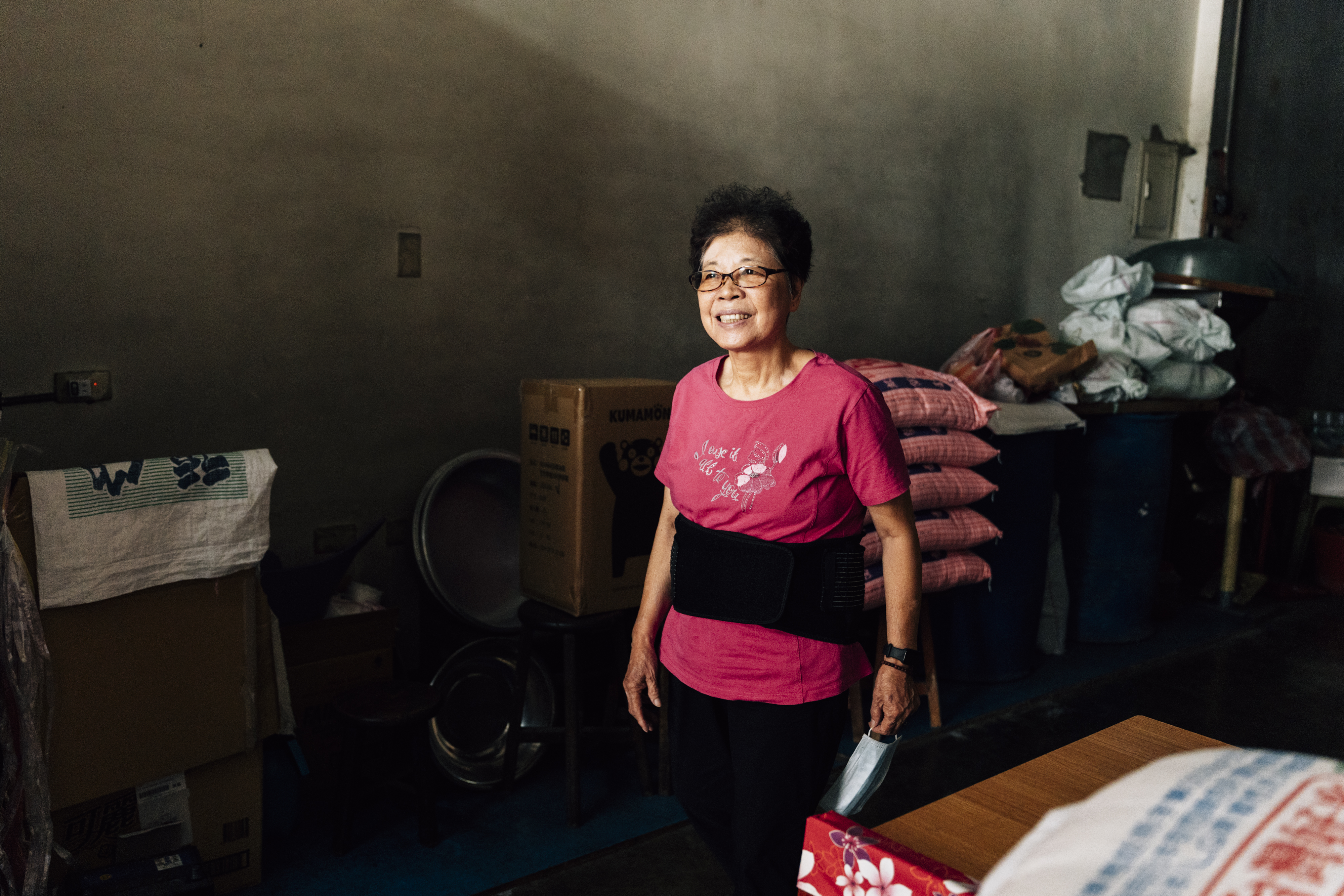 順大行老闆鄒明芳的母親鄒陳完妹。（攝影／汪夕芸）