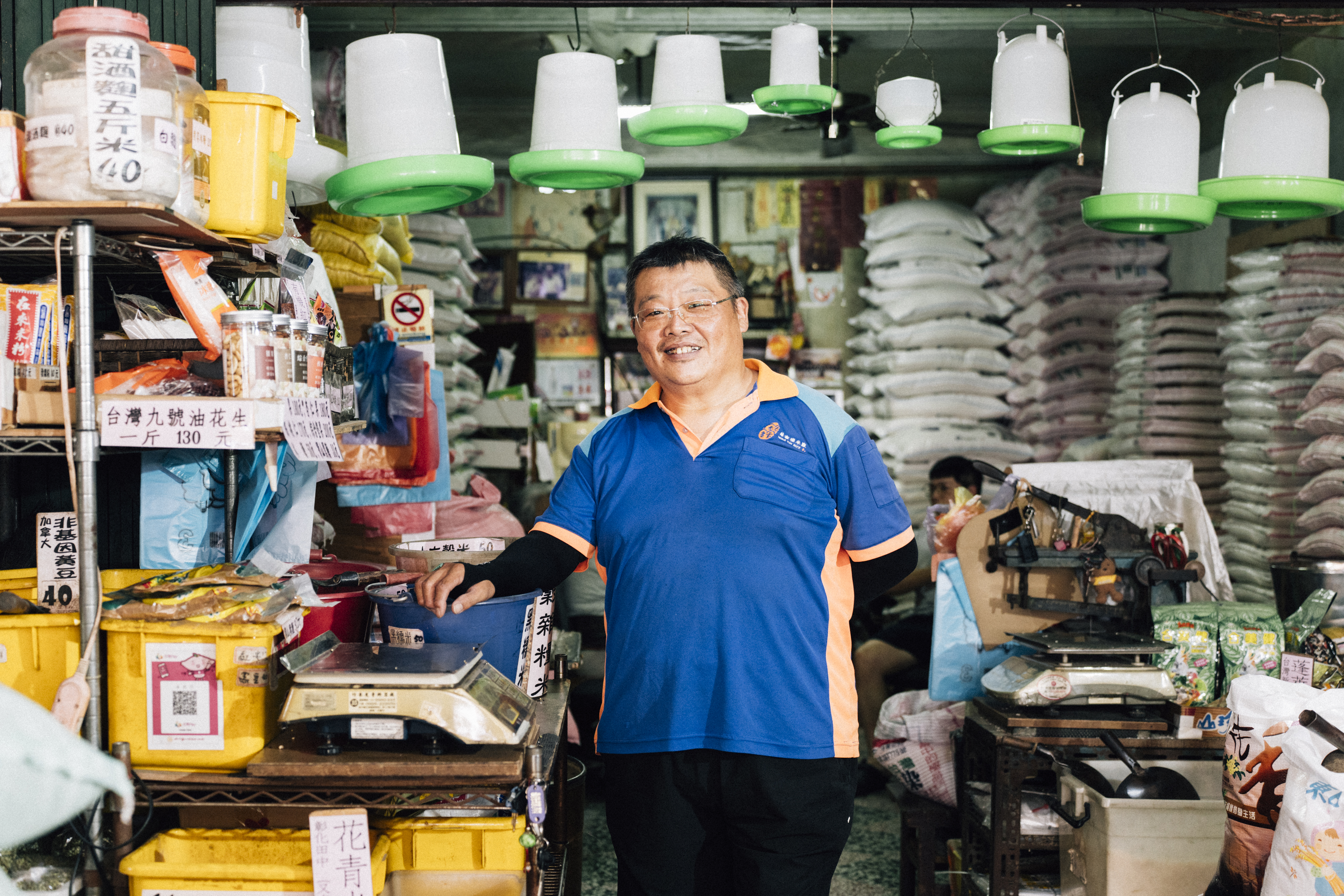 永記米行老闆林傑雄。（攝影／金妤芯）