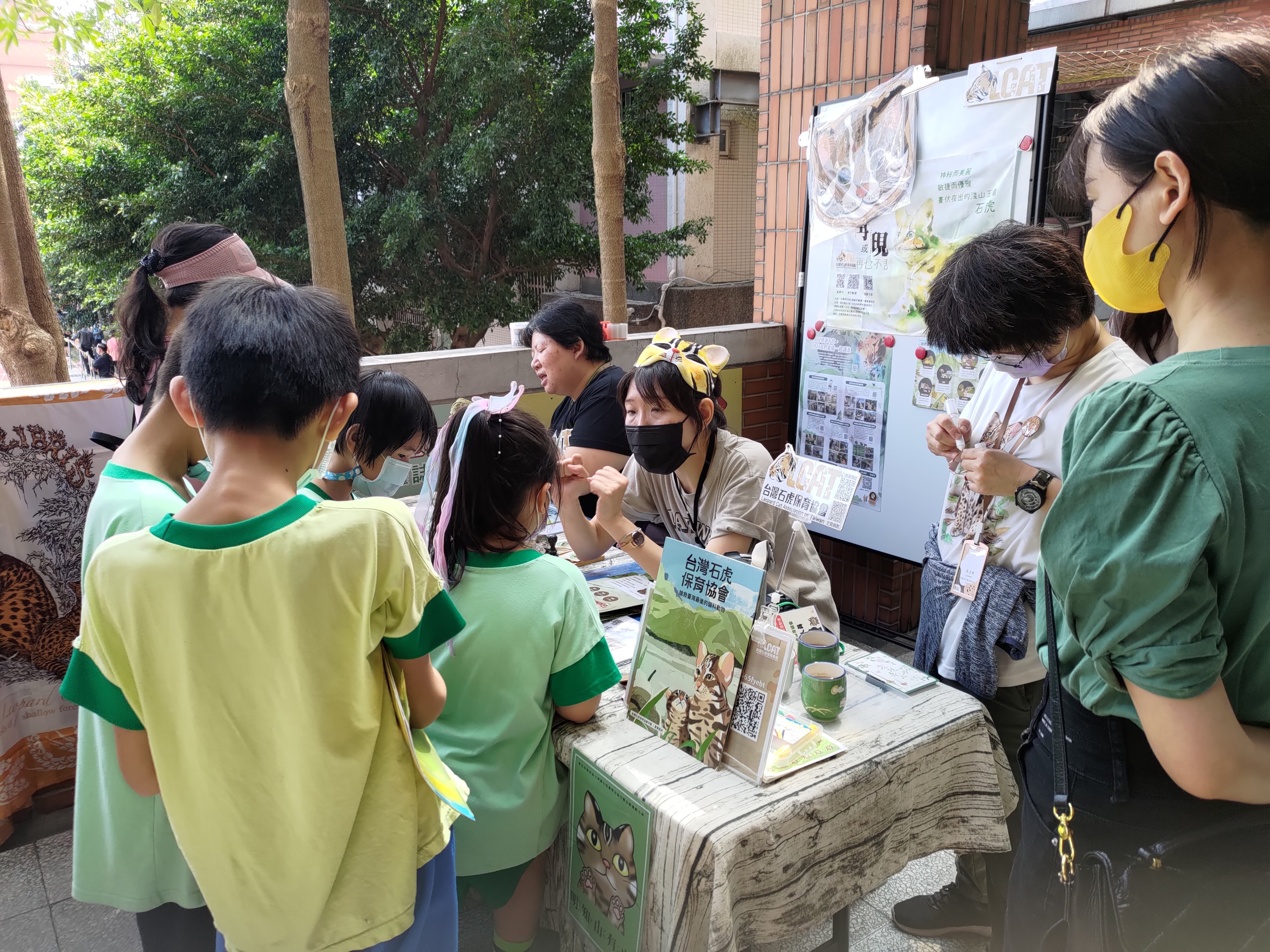 學校邀請台灣石虎保育協會到校宣導。（圖片提供／新北市文林國小老師楊若琪）