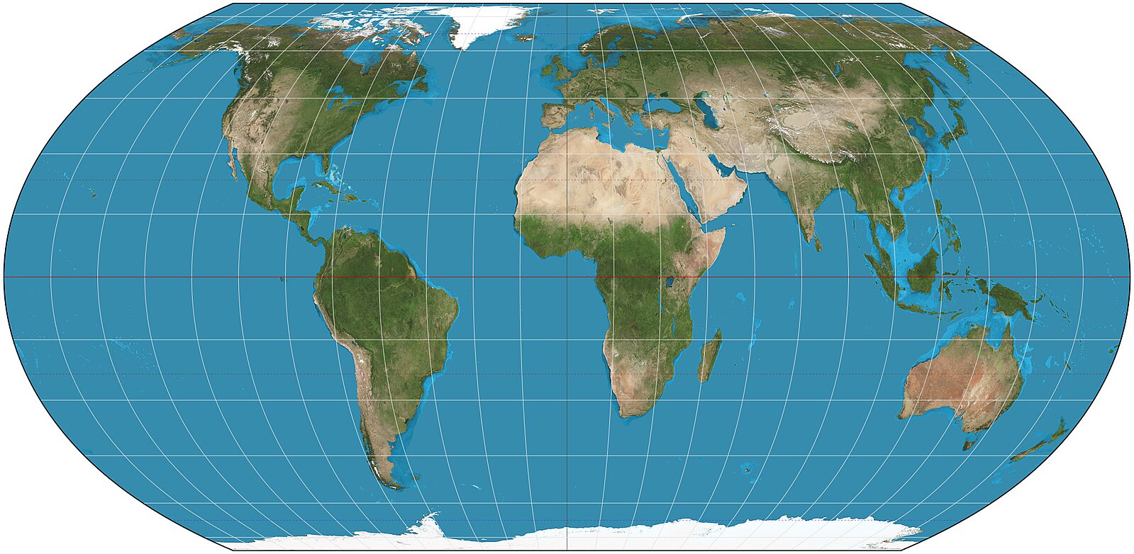 The Equal Earth projections. The African Union has endorsed using the Equal Earth Projection as it better represents the true size of the world’s continents.（Strebe／Wikimedia Commons）