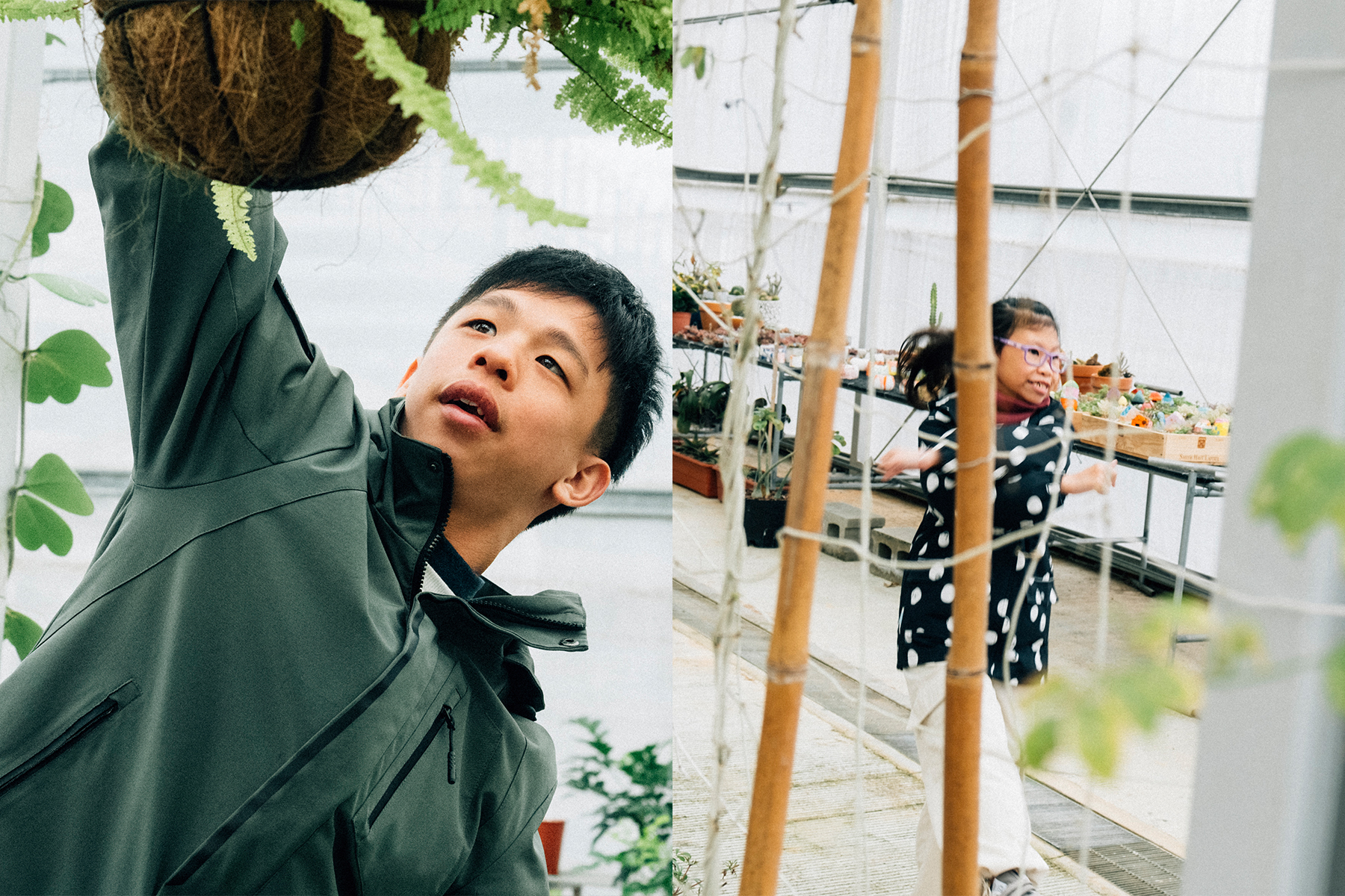 威廉斯氏症候群同學黃宥淥（左）、林玟忻（右）特別喜歡與人社交。（左圖攝影／游叡捷；右圖攝影／林冠禎）