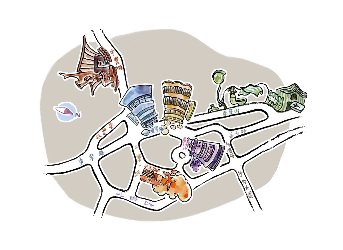 校門前那段路的風景